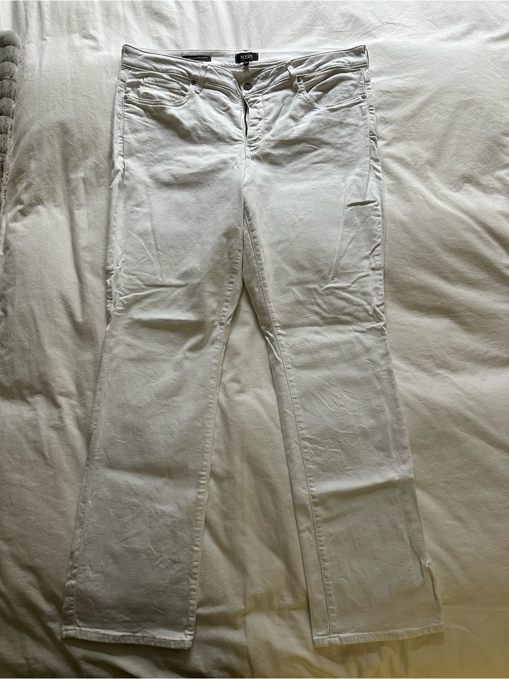 NYDJ White Marilyn Straight Women's Jeans